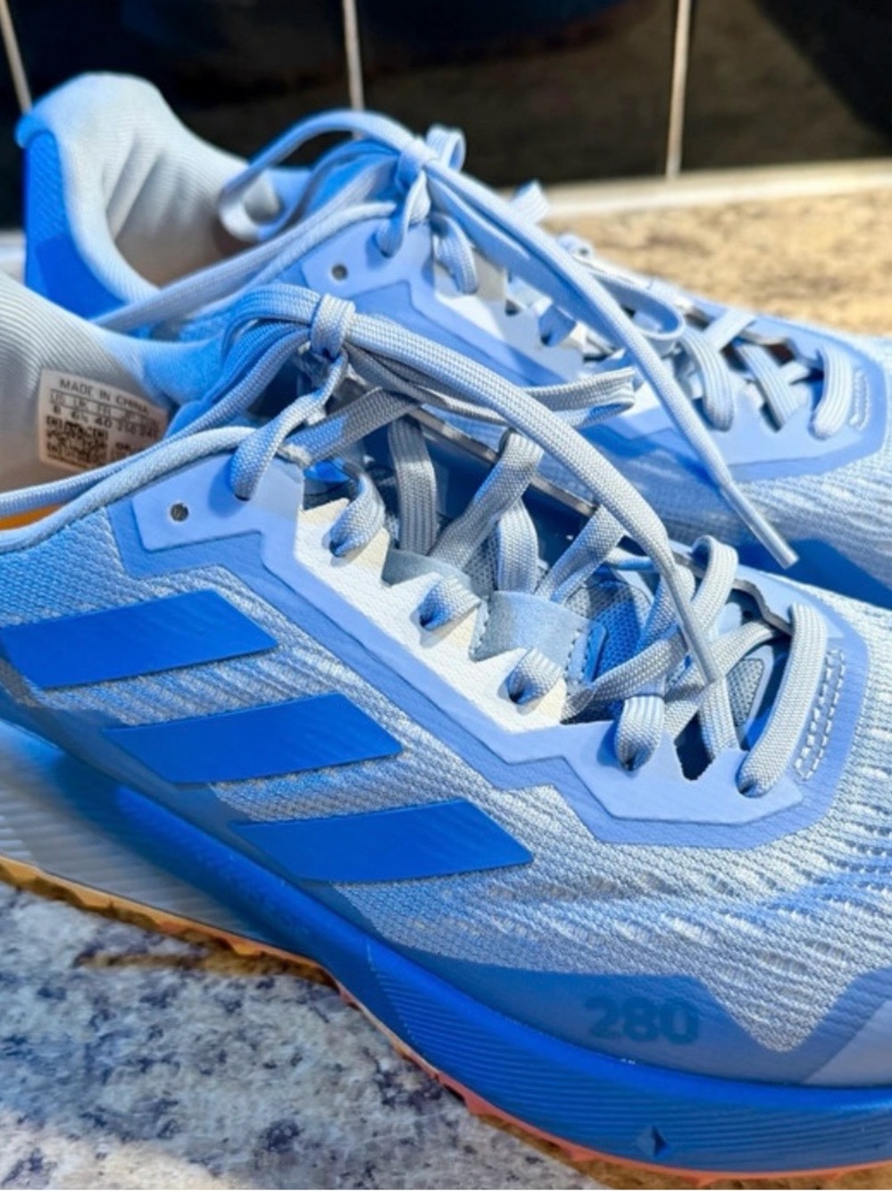 adidas Light Blue and Royal Blue Women's Running Shoes